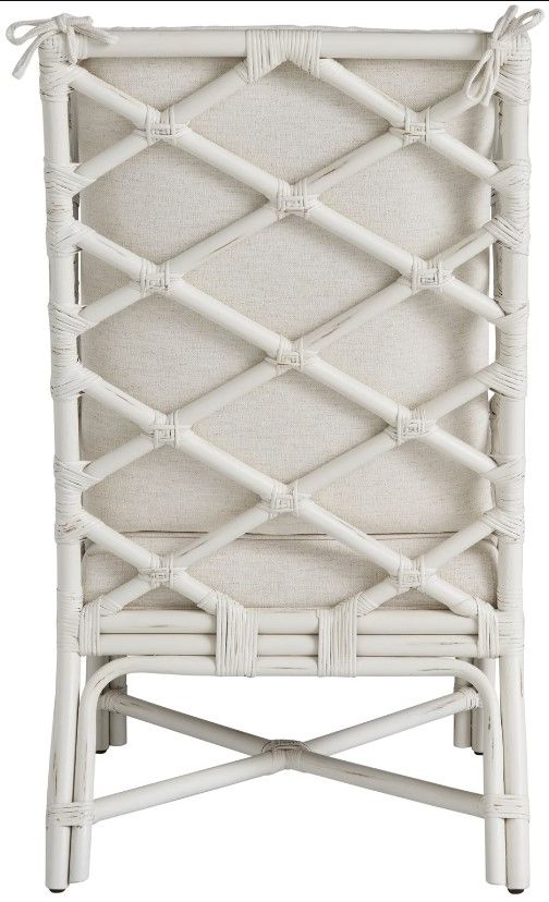 Universal Explore Home™ Weekender Coastal Living Home Santa Rosa White Split Rattan Arm Chair-3