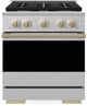 ZLINE Marino 30" Stainless Steel Pro Style Gas Range with Champagne Bronze Accents-0