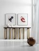 Hooker® Furniture Melange Connelly Dark Walnut Hall Console with Gold Base-1