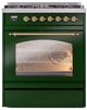 Ilve® Nostalgie II Series 30" Emerald Green Pro Style Dual Fuel Range-2