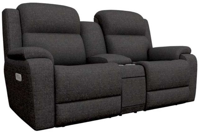 La-Z-Boy® Dorian Granite Power Reclining Loveseat with Console, Headrest, and Lumbar-0