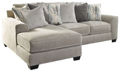 Benchcraft® Ardsley 2-Piece Pewter Left-Arm Facing Chaise Sectional