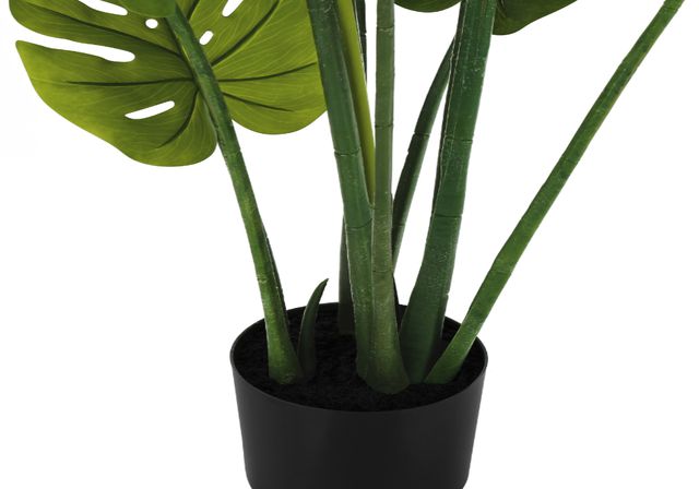 Monarch Specialties Inc. Green/Black 45" Artificial Potted Monstera Tree-1