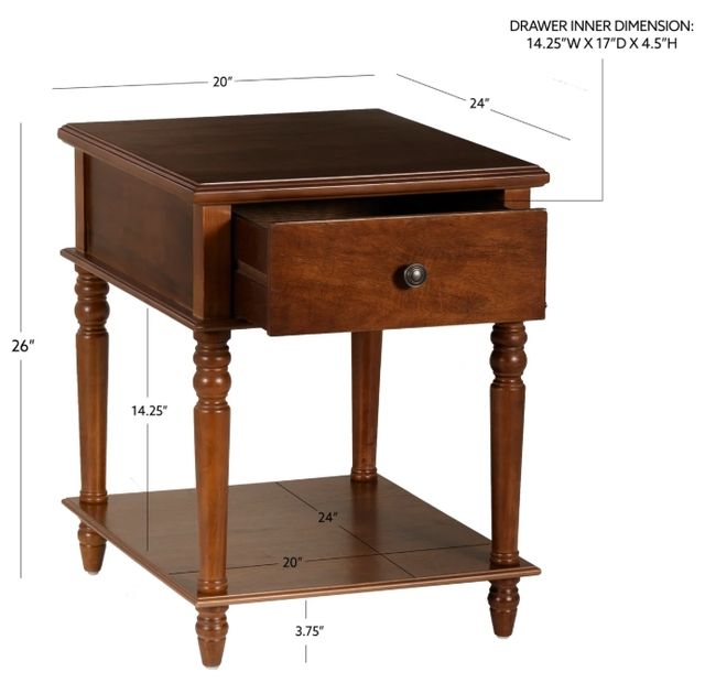Powell® Pike Hazelnut Side Table-2