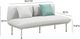 TOV Furniture Katti Light Gray Aluminum/Fabric Outdoor Loveseat-2