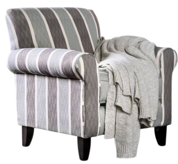 Furniture of America® Misty Stripe Chair-0