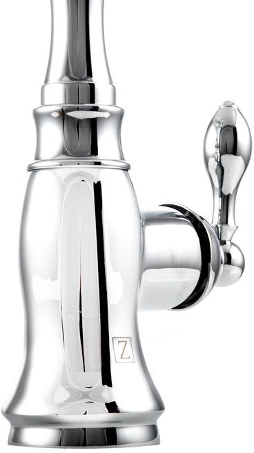 ZLINE Rembrandt Chrome Single Handle Kitchen Faucet and Side Sprayer-3