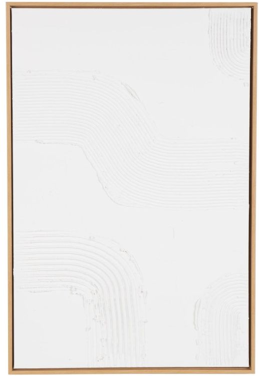 Deco Marche White Abstract Framed Wall Art-0