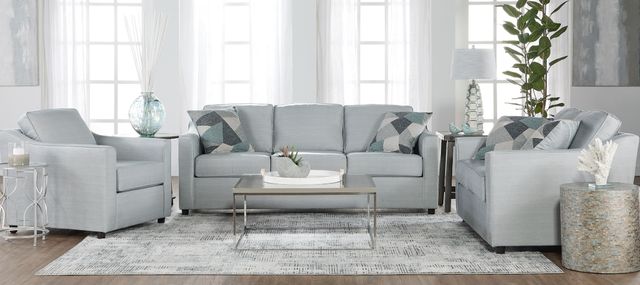 Hughes Furniture® 13400 Joffrey Dove Cuddle Sleeper Sofa-1
