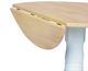John Thomas Furniture® Dining Essentials Natural 42" Round Drop Leaf Table with White Pedestal -1