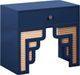 TOV Furniture Suzie Navy 26" Nightstand with Drawer-0