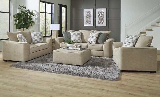Albany Industries Glenrock Beige Loveseat-1