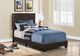 Monarch Specialties Inc. Dark Brown Faux Leather Twin Bed-1