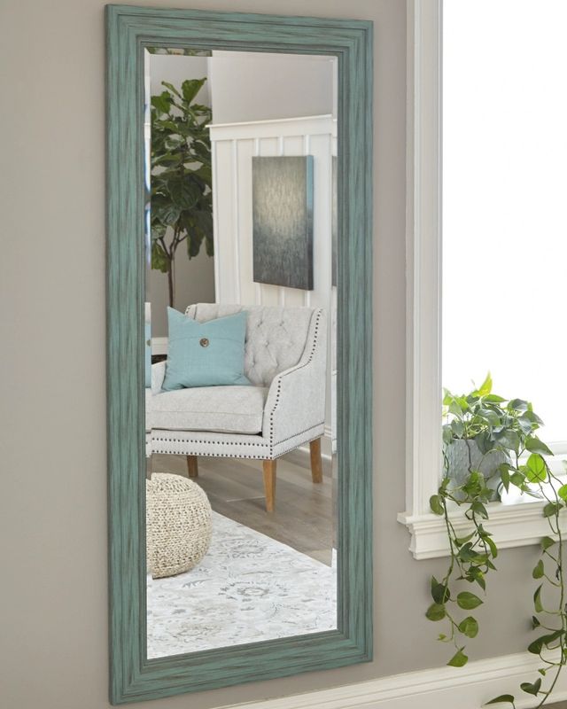 Signature Design by Ashley® Jacee Antique Teal Floor Mirror-3