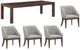 Liberty Furniture Cascade Falls 5-Piece Gray Mist/Satin Espresso Dining Set-0