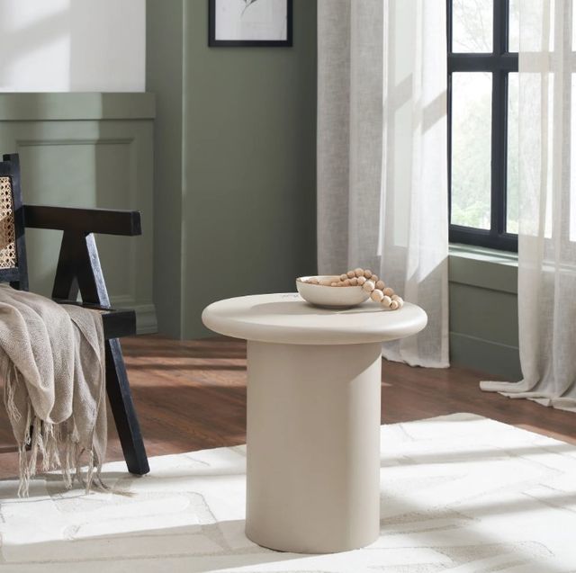 Renwil® Riya Matte Cream Accent Table-1