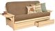 Kodiak Furniture Phoenix Linen Stone/Antique White Full Storage Futon with Mattress-0