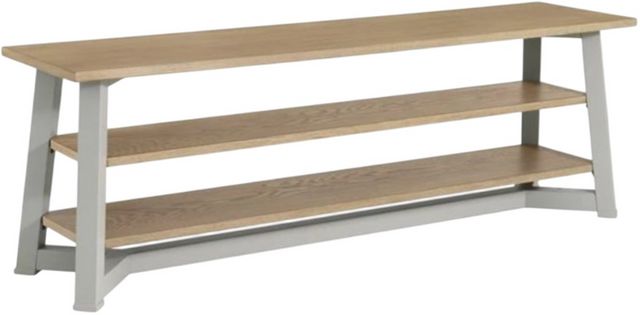 Riverside Furniture Beaufort Gray Skies/Timeless Oak Entertainment Console