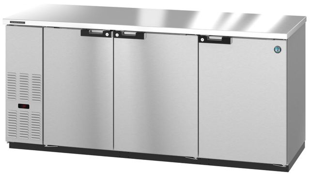 Hoshizaki Back Bar 80" 28.7 Cu. Ft. Stainless Steel Three Section Refrigerator-0