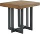 Intercon Eden Rustic Dune End Table with Black Base-0