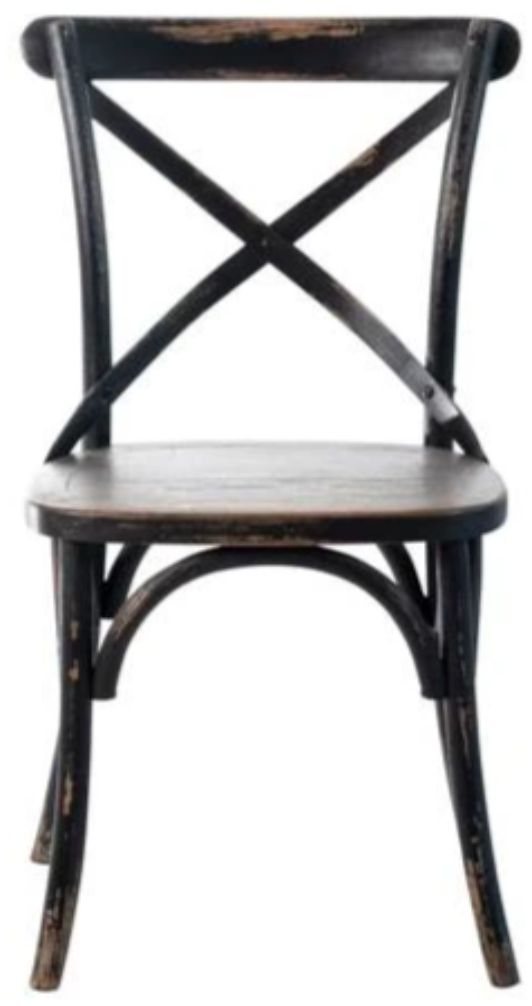 Nest Home Collections Redmond Antique Black Dining Chair-2