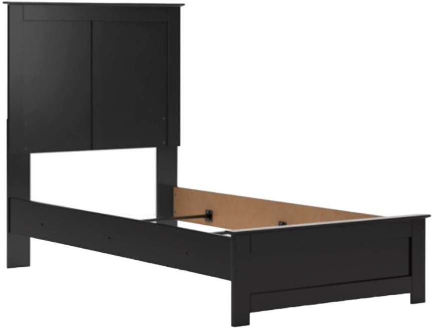 Maribel Panel Bed - Black Maribel Panel Bed - Black