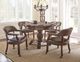 Steve Silver Co. Tournament 6-Piece Brown/Medium Cherry Dining Game Table Set-1