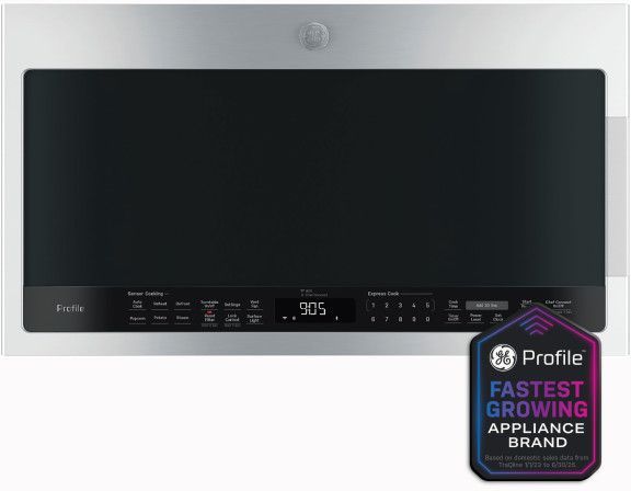 GE Profile™ 2.1 Cu. Ft. Stainless Steel Over The Range Microwave-1