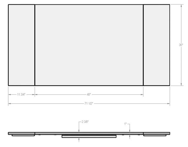 Amisco Customizable Amelia 72" Rectangular Dining Table-3