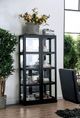 Furniture of America® Vilas Black Curio Cabinet-1