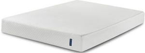 front view of the Serta® Sheer Slumber™ Gel Memory Foam Medium Firm Tight Top Queen Mattress in Box