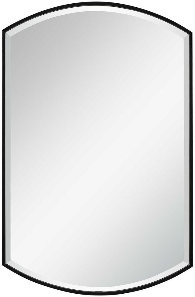 Uttermost® Shield Satin Black Mirror-0