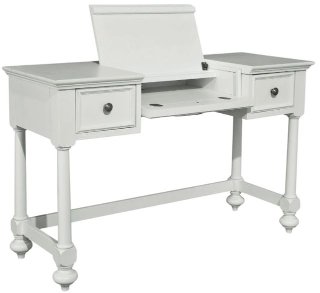 Legacy Kids Teen Madison Natural White Painted Youth Desk-1