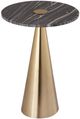 TOV Furniture Addyson Gray Side Table with Brushed Gold Base-3