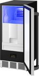 Thor Kitchen Gordon Ramsay Series 15" Stainless Steel/Black Undercounter Ice Maker-4