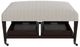 Bassett® Furniture Customizable Kara 40" Ottoman with Trays-1