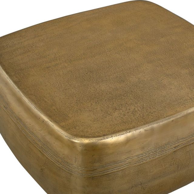 Uttermost® Saguaro Aged Brass Aluminum Indoor-Outdoor Coffee Table-3