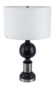 A & B Home Black/Gray Table Lamp with Hammered Metal-0