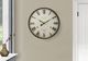Monarch Specialties Inc. Antique Brown 20" Round Wall Clock with Roman Numerals on Distressed Beige-2