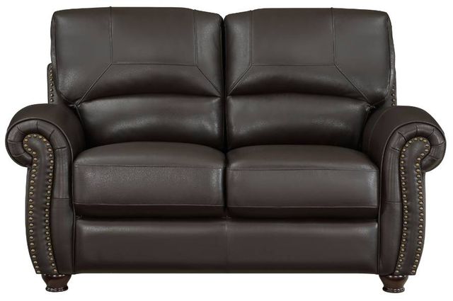 Homelegance® Foxborough Dark Brown Loveseat-2