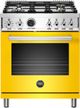 Bertazzoni Professional Series 30" Yellow Freestanding Duel Fuel Range-0