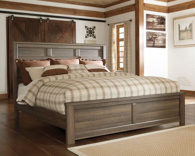 Signature Design by Ashley® Juararo Dark Brown King Rails-2