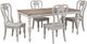 Liberty Furniture Magnolia Manor 5-Piece Antique White/Weathered Bark Optional Dining Table Set-0