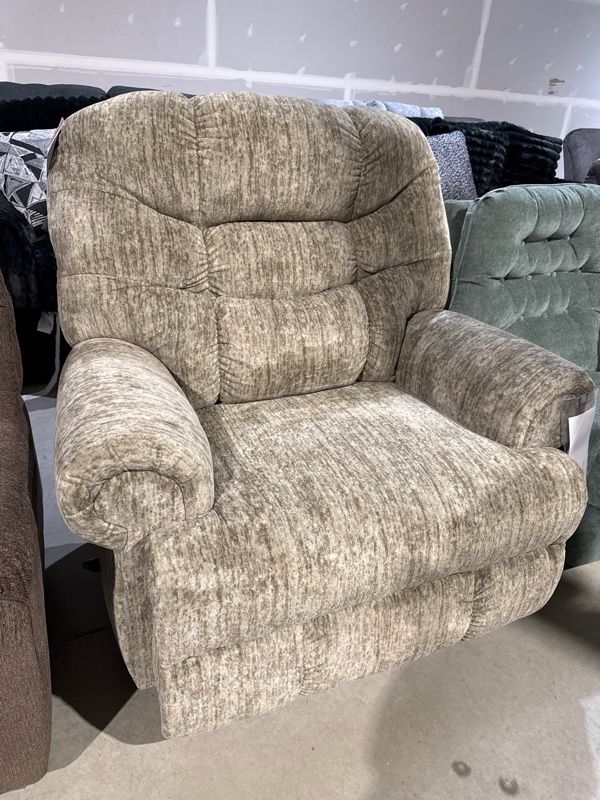 Clearance Signature Design by Ashley® Movie Man Taupe Manual Recliner-0