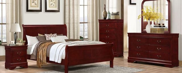 American Wholesale Furniture Louis Philippe Martini Cherry Nightstand-1
