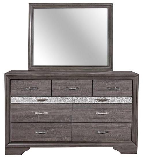 Global Furniture USA Seville 5-Piece Dark Gray Full Bedroom Set-3