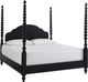 aspenhome® Caroline Soft Black King Poster Bed-0
