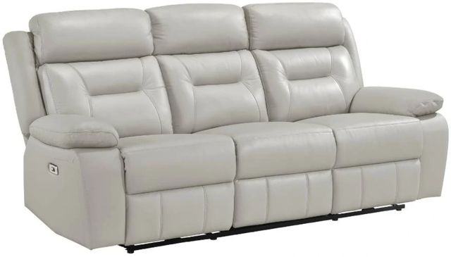 Homelegance® Laconia Silver Double Power Reclining Sofa-0