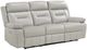 Homelegance® Laconia Silver Double Power Reclining Sofa-0