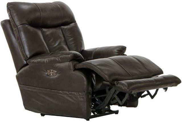 Catnapper® Naples Chocolate Power Recliner with Extended Ottoman-4